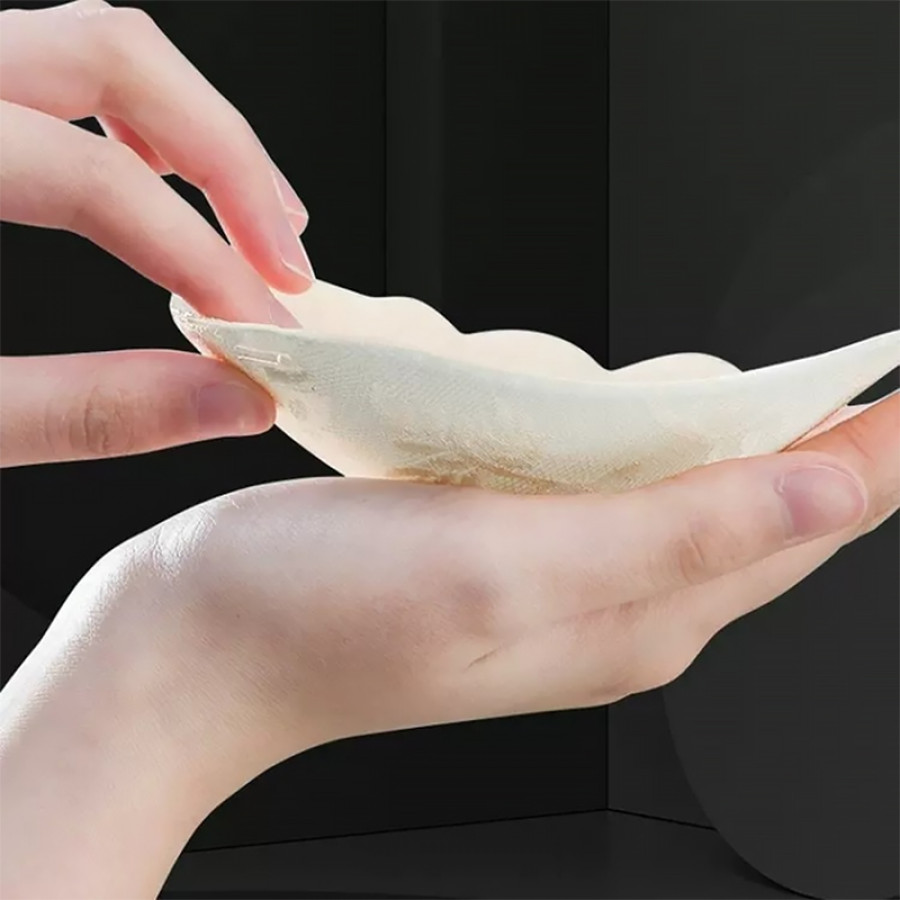 Бюстгальтер-невидимка Fly Bra G00D89 с эффектом Рush Up без бретелей кружевной лиф Бежевый B