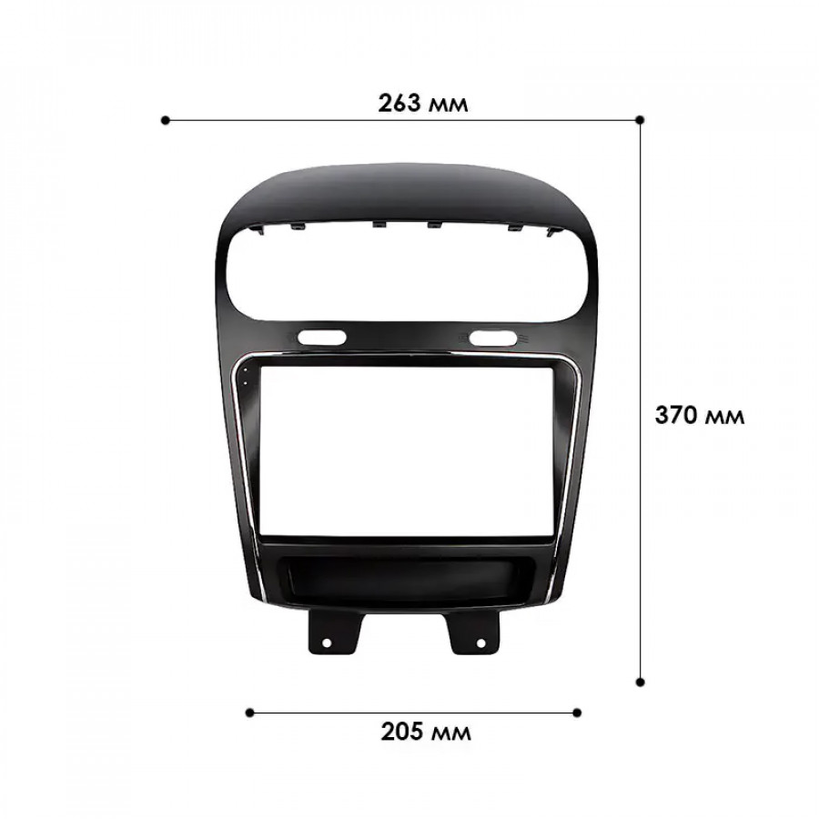 Штатный комплект переходная рамка Dodge Journey 2011-2020 Fiat Freemont 2011-2016 (0000) 9" + адаптер питания