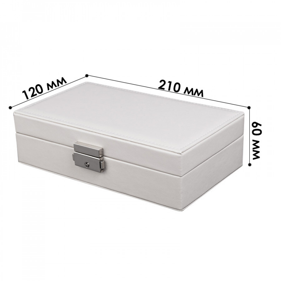 Шкатулка Casegrace SP-01155 для украшений и ювелирных изделий драгоценностей White