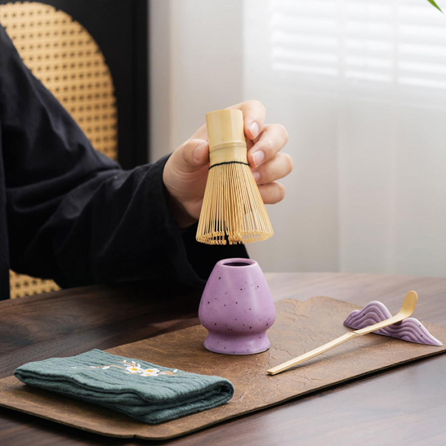 Набор Matcha SD5458 для приготовления чая матча 7 предметов Purple