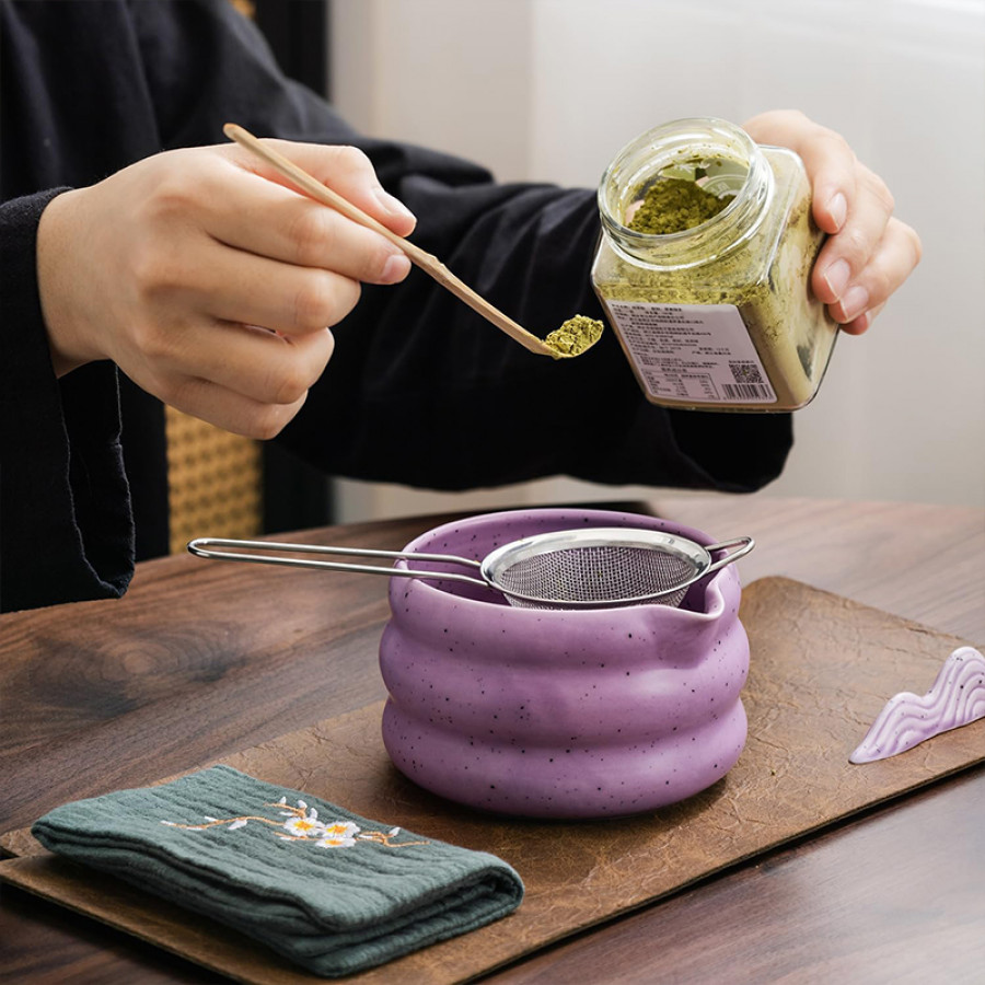 Набор Matcha SD5458 для приготовления чая матча 7 предметов Purple