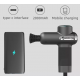 Компактный перкуссионный массажер Booster Lightsaber Mini с зарядной станцией