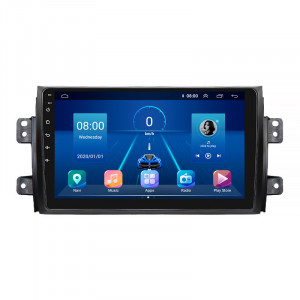 Штатная магнитола Lesko для Fiat Sedici  2005-2014 экран 9" 2/32Gb 4G Wi-Fi GPS Top