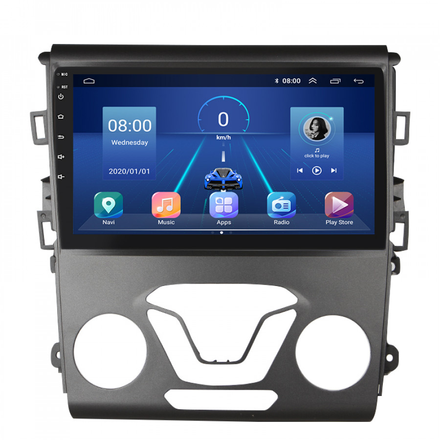 Штатная магнитола Lesko для Ford Fusion (North America) II Рестайлинг 2016-2020 экран 9" 4/64Gb 4G Wi-Fi GPS Top