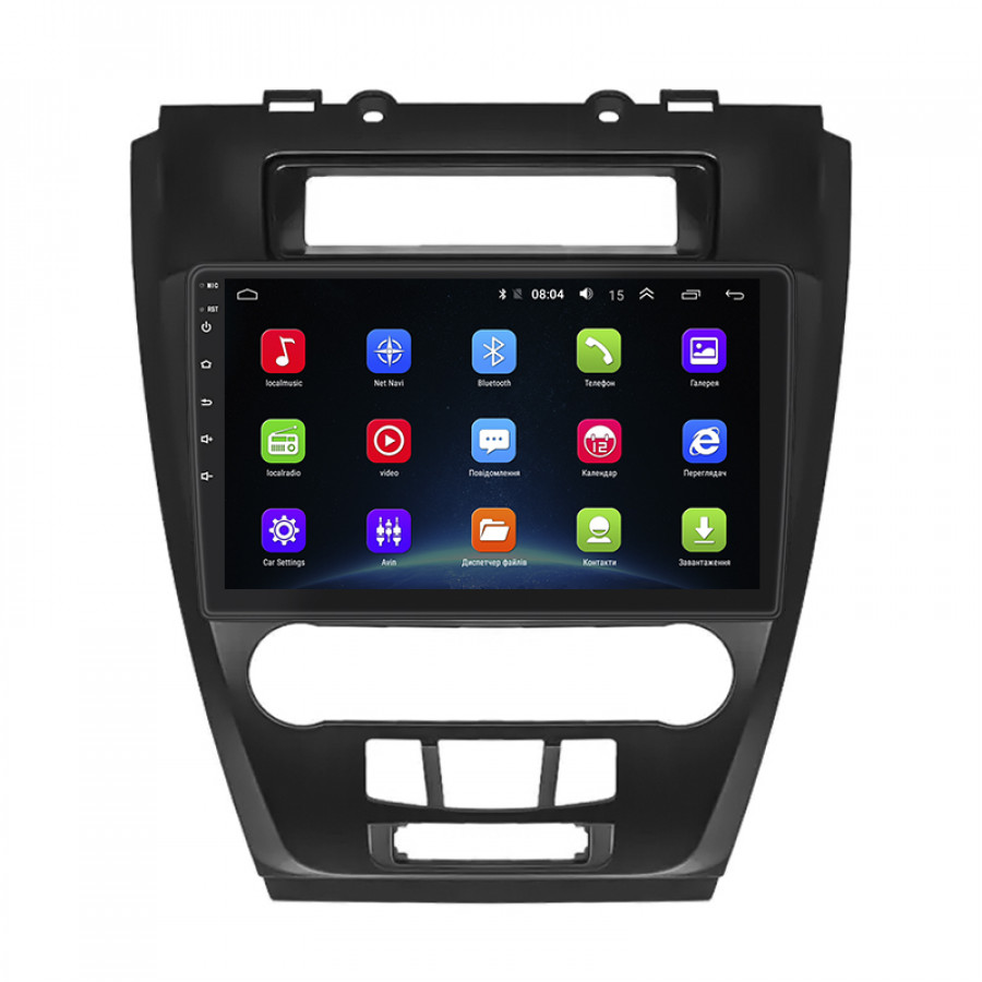 Штатная магнитола Lesko для Ford Fusion I Рестайлинг 2009-2012 экран 10" 2/32Gb Wi-Fi GPS Base