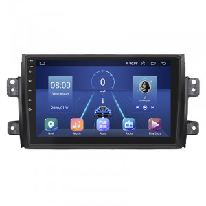 Штатная магнитола Lesko для Suzuki SX4 I (Classic) 2006-2009 экран 9" 4/64Gb 4G Wi-Fi GPS Top