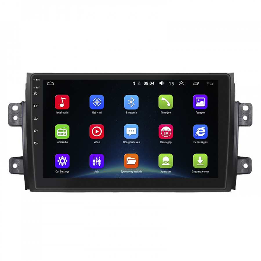 Штатная магнитола Lesko для Suzuki SX4 I (Classic) Рестайлинг 2009-2014 экран 9" 2/32Gb Wi-Fi GPS Base
