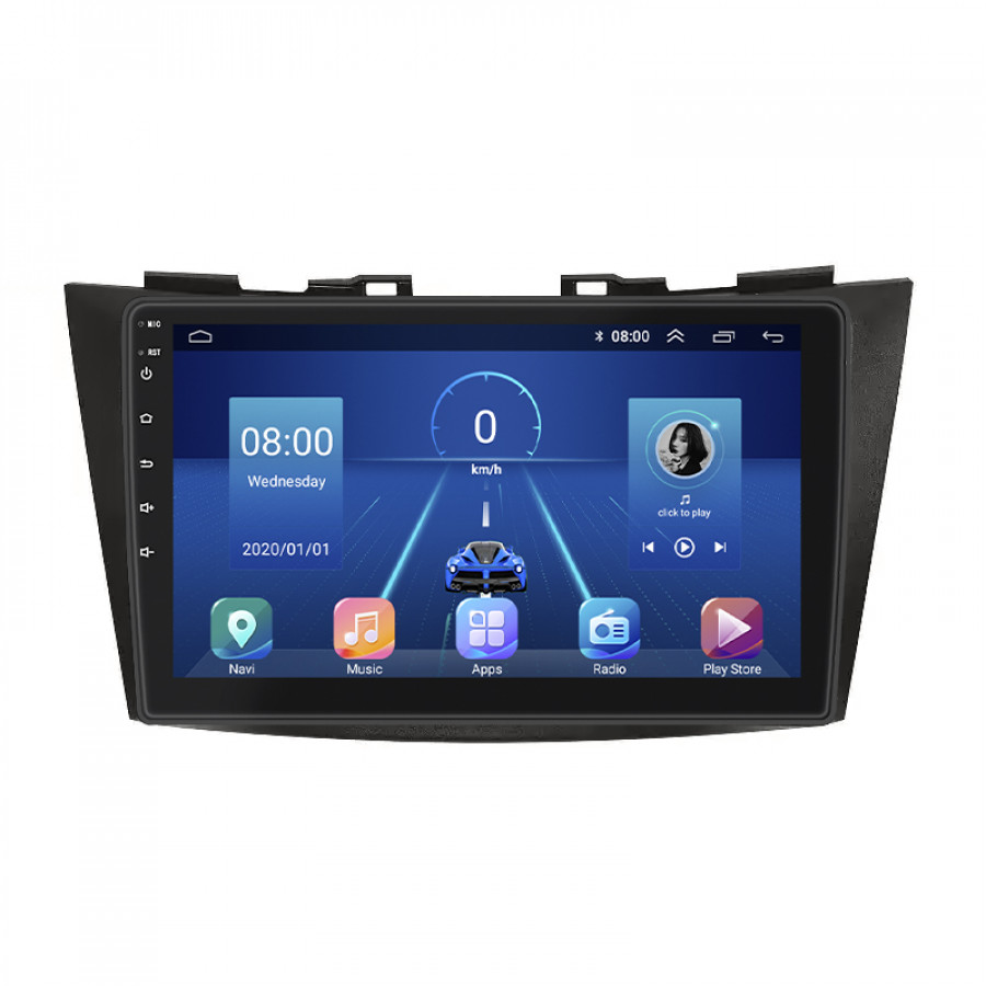 Штатная магнитола Lesko для Suzuki Swift IV Рестайлинг 2013-2017 экран 9" 4/32Gb 4G Wi-Fi GPS Top