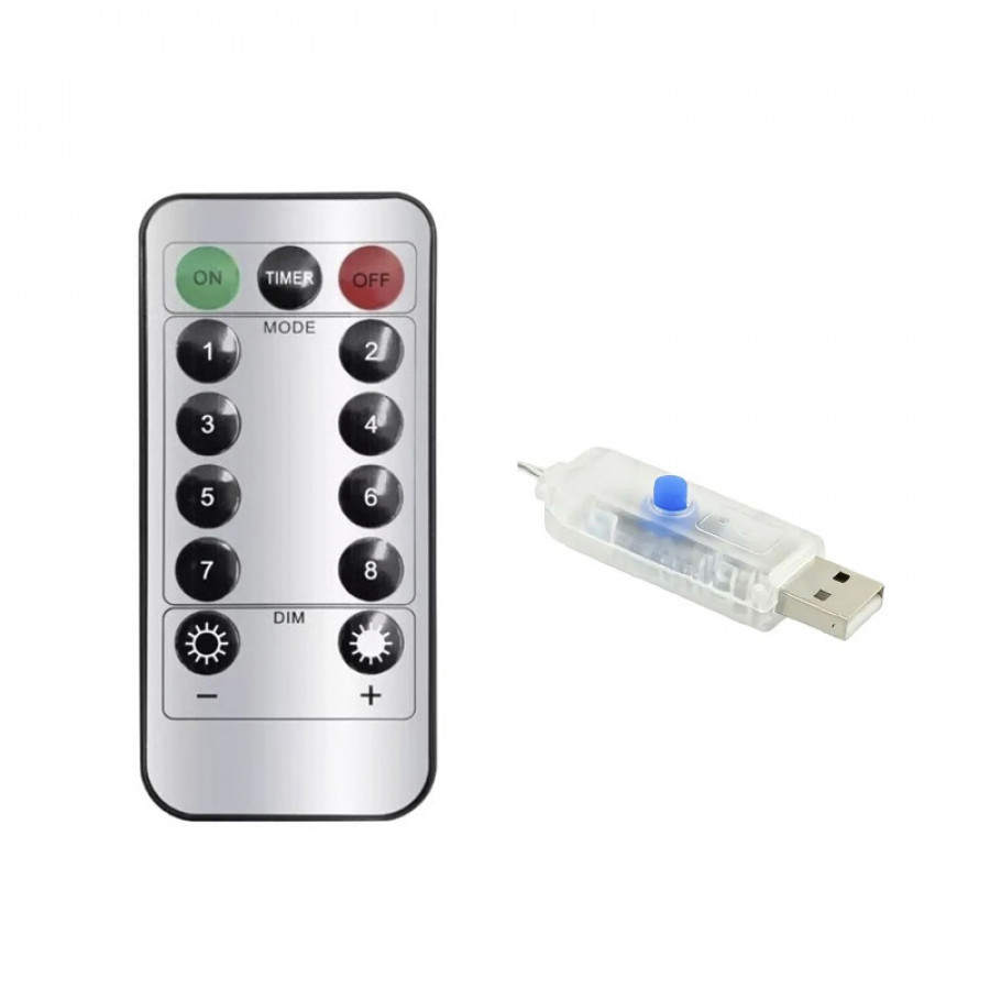 Светодиодная гирлянда Роса ali-702623591322 теплый свет USB с пультом управления декоративные украшение  6 м 200 led