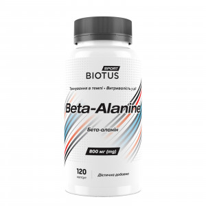 Бета аланін, Beta Alanine, Biotus, 120 капсул