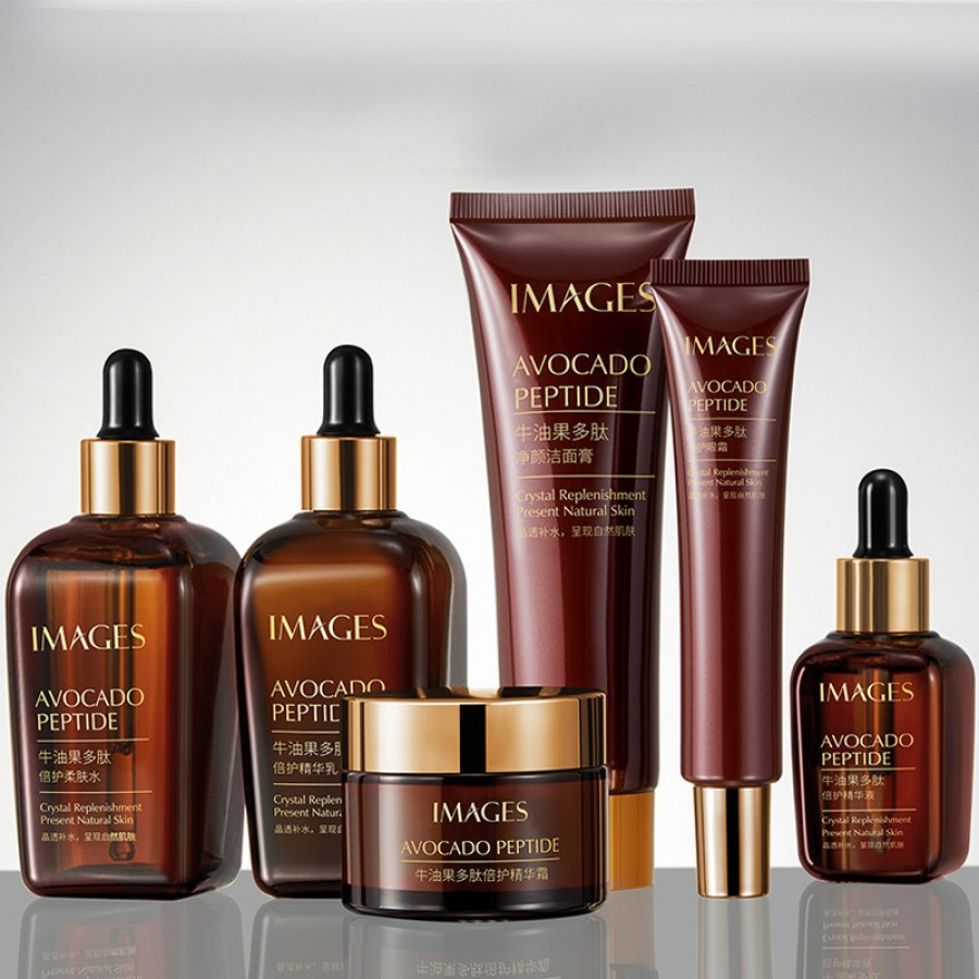 Набор по уходу за лицом IMAGES Beauty Avocado Peptide 6 в 1 с пептидами авокадо