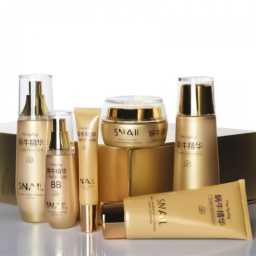 Набор по уходу за лицом ONE SPRING Snail Repair&Brightening с муцином улитки 6 в 1