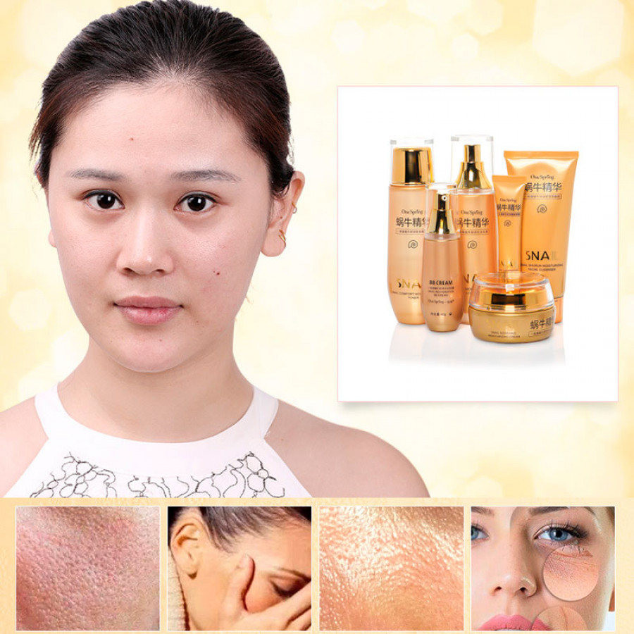 Набор по уходу за лицом ONE SPRING Snail Repair&Brightening с муцином улитки 6 в 1