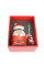 Рождественская чашка "Merry Christmass" Санта JJX001 кружка в форме Санты с ложечкой в подарочной упаковке Red