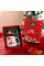 Рождественская чашка "Merry Christmass" Санта JJX003 кружка с ложечкой новогодняя в подарочной упаковке