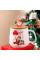 Рождественская чашка "Merry Christmass" Санта JJX003 кружка с ложечкой новогодняя в подарочной упаковке