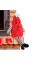 Рождественская игрушка Елочка A16  новогодний декор Red
