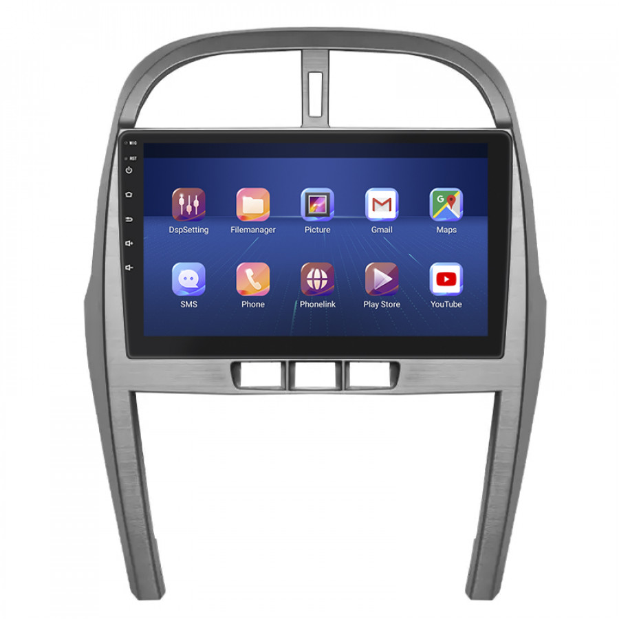 Штатная магнитола Lesko для Chery Tiggo 3 I 2014-2020 экран 10" 2/32Gb Wi-Fi GPS Base