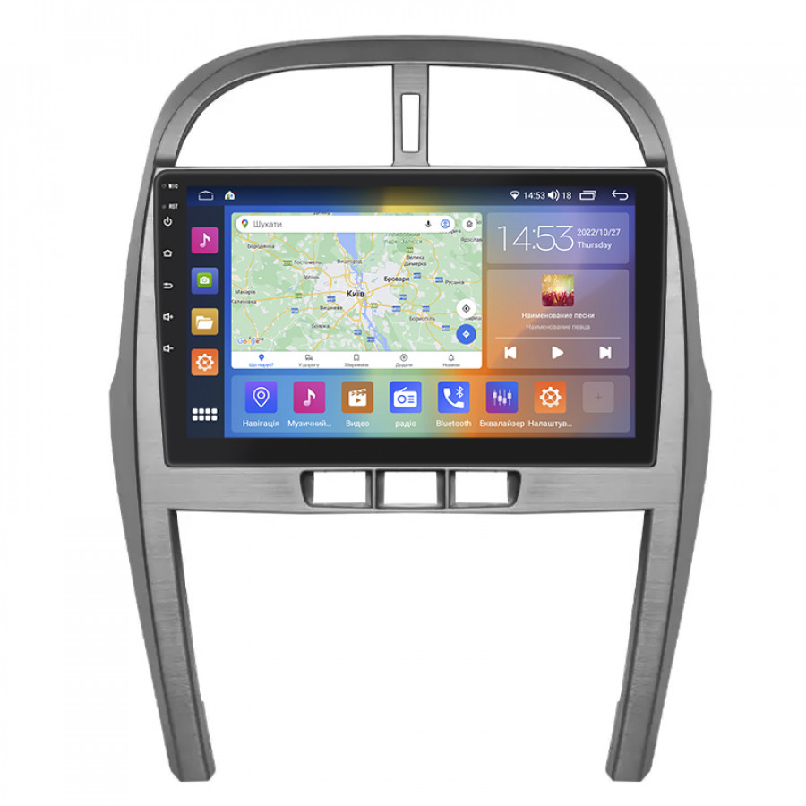 Штатная магнитола Lesko для Chery Tiggo 3 I 2014-2020 экран 10" 2/32Gb CarPlay 4G Wi-Fi GPS Prime