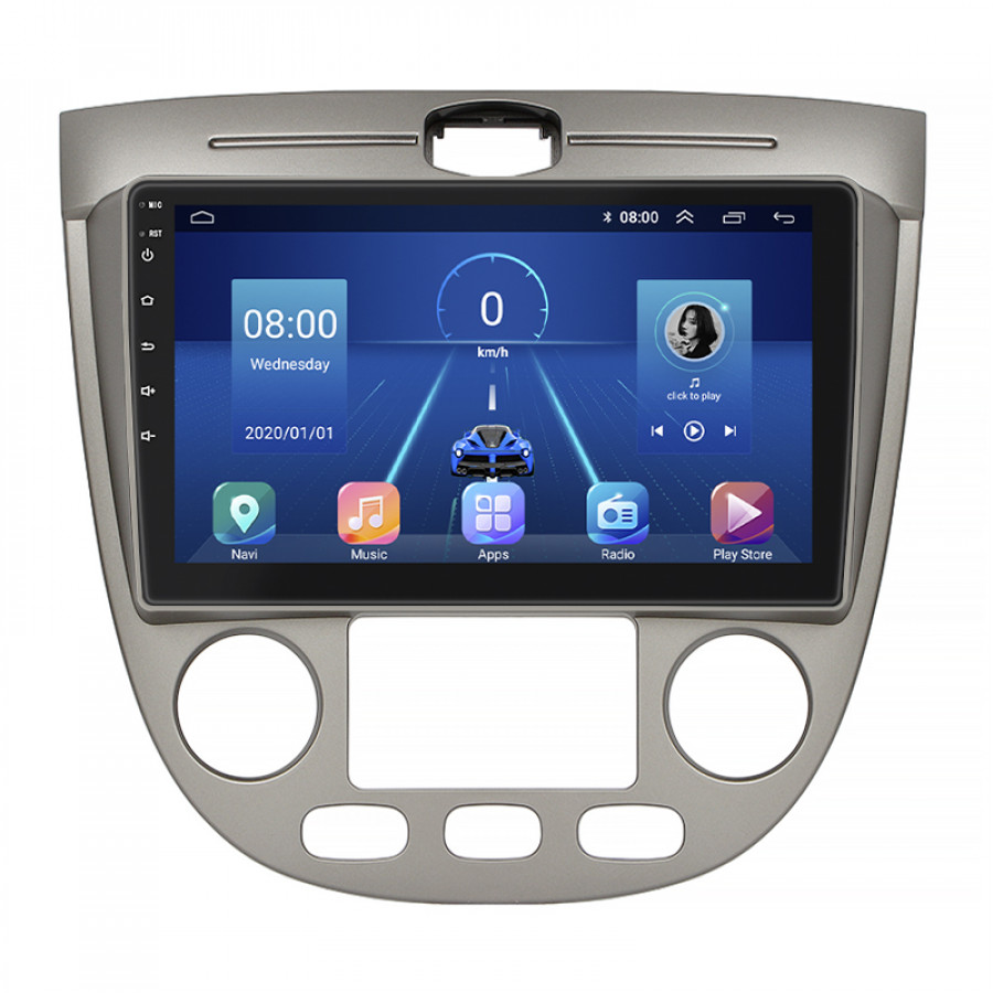 Штатная магнитола Lesko для Chevrolet Nubira Auto AC 2003-2010 экран 9" 2/32Gb 4G Wi-Fi GPS Top