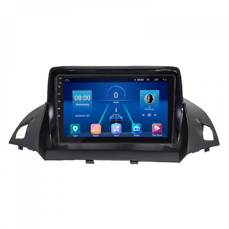 Штатная магнитола Lesko для Ford C-MAX II Рестайлинг 2015-2019 экран 9" 4/64Gb 4G Wi-Fi GPS Top