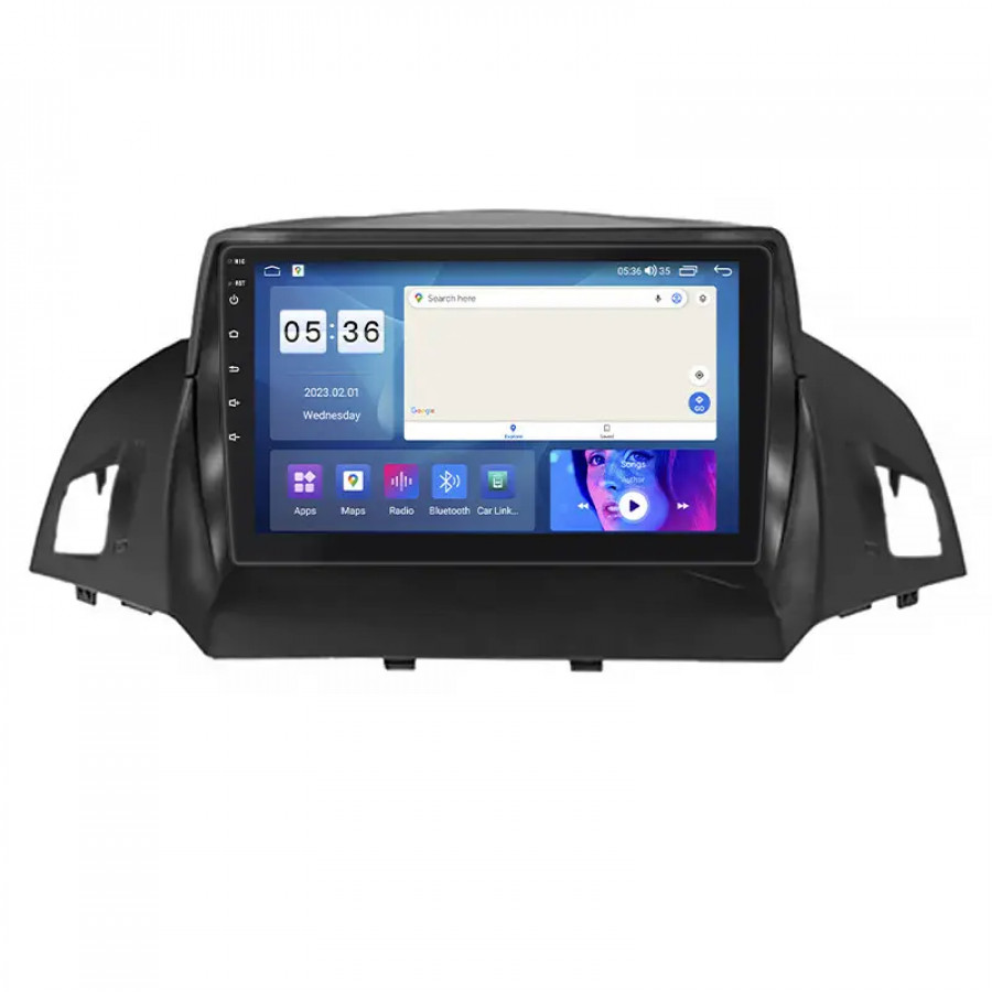Штатная магнитола Lesko для Ford Escape III Рестайлинг 2015-2019 экран 9" 2/32Gb CarPlay 4G Wi-Fi GPS Prime