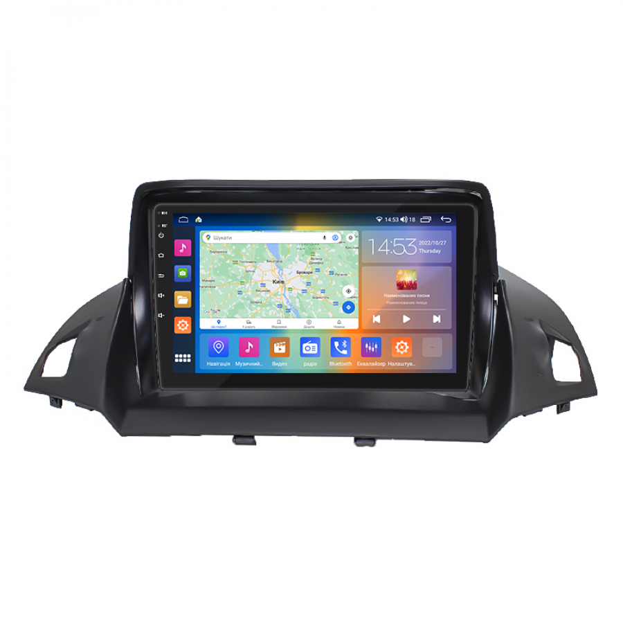 Штатная магнитола Lesko для Ford Escape III Рестайлинг 2015-2019 экран 9" 2/32Gb CarPlay 4G Wi-Fi GPS Prime