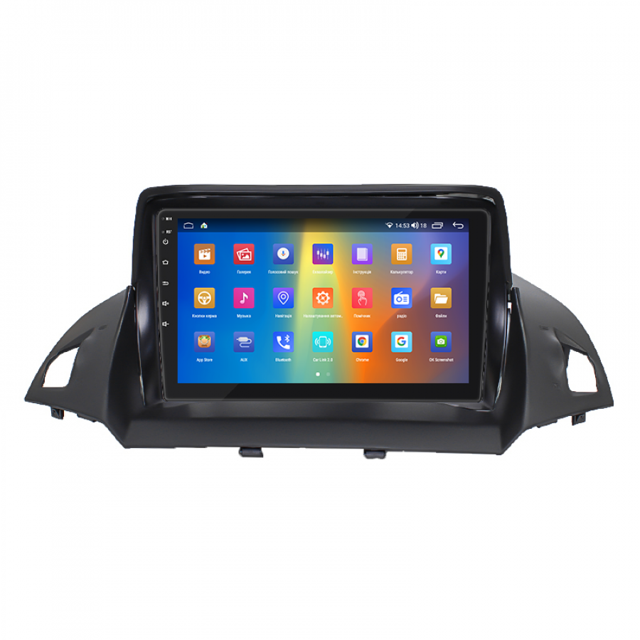 Штатная магнитола Lesko для Ford Escape III Рестайлинг 2015-2019 экран 9" 2/32Gb CarPlay 4G Wi-Fi GPS Prime