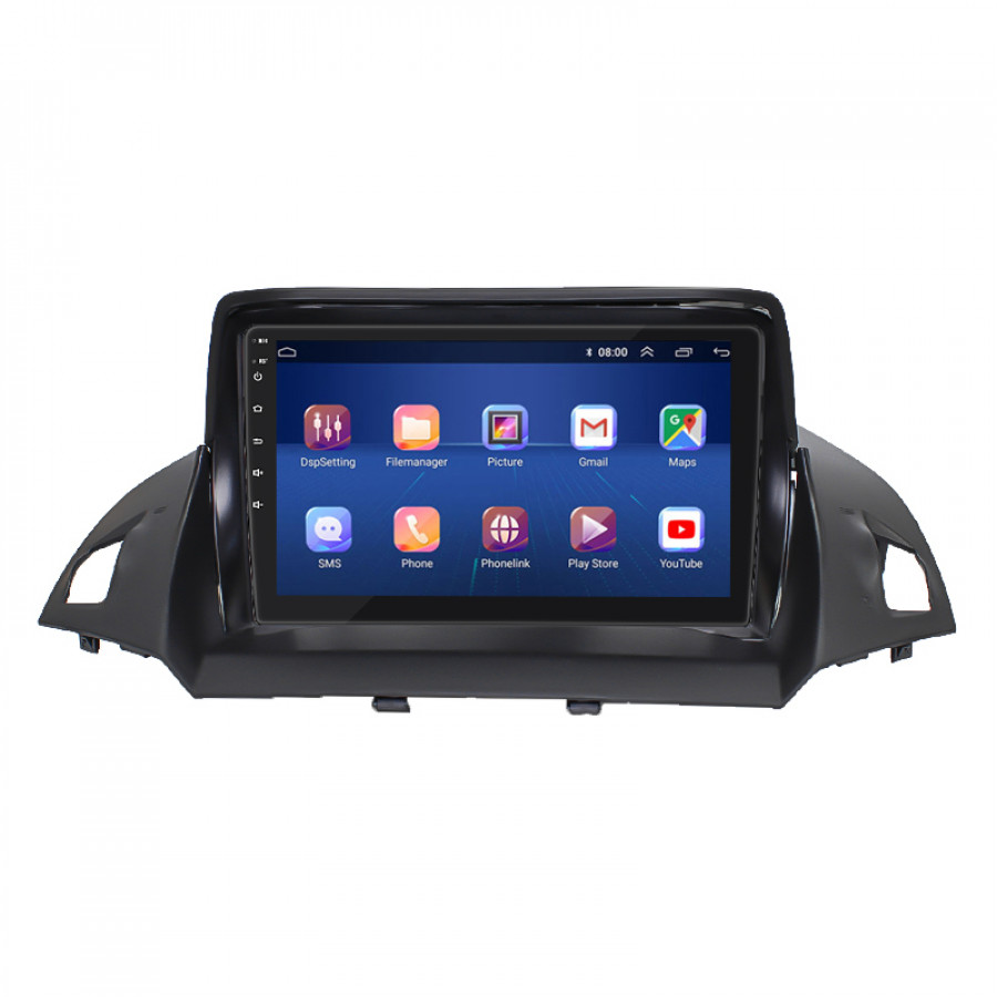 Штатная магнитола Lesko для Ford Escape III Рестайлинг 2015-2019 экран 9" 4/64Gb 4G Wi-Fi GPS Top