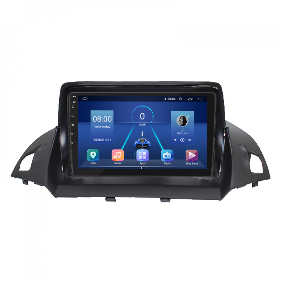 Штатная магнитола Lesko для Ford Escape III Рестайлинг 2015-2019 экран 9" 6/128Gb 4G Wi-Fi GPS Top