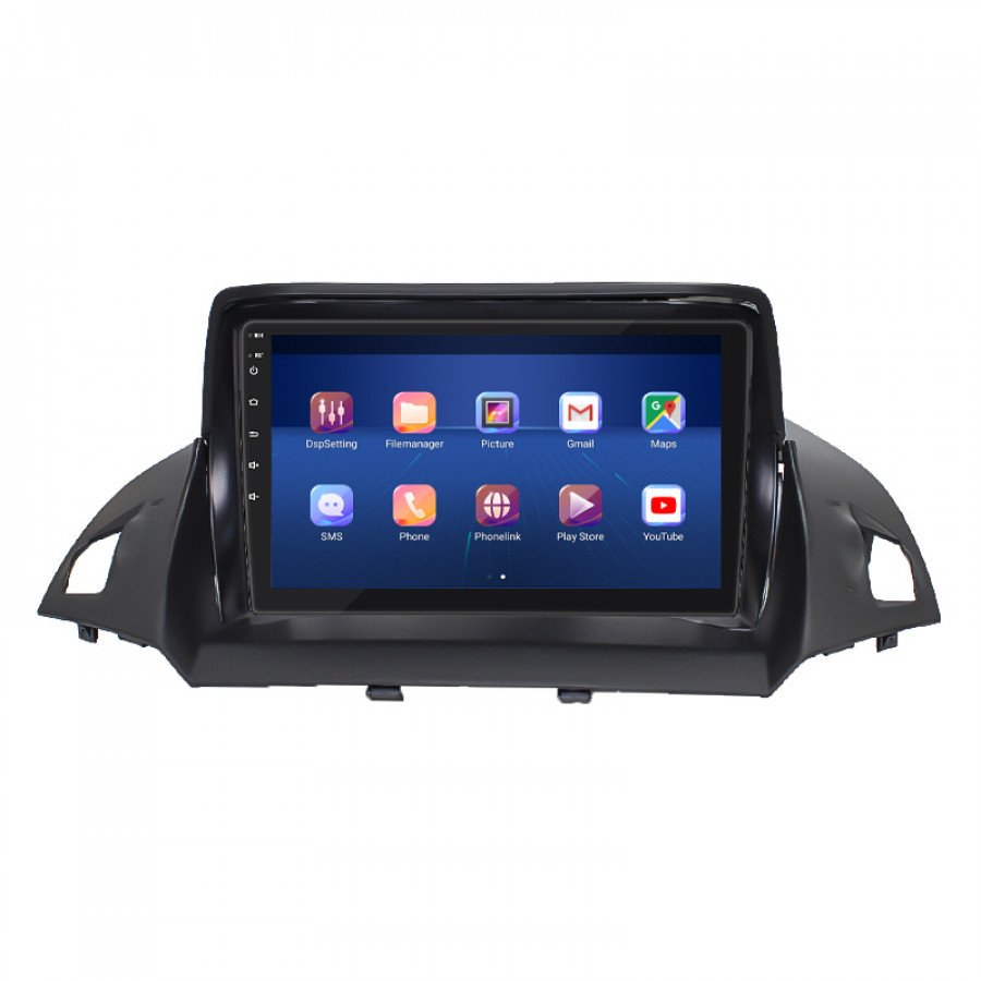 Штатная магнитола Lesko для Ford Escape III Рестайлинг 2015-2019 экран 9" 6/128Gb 4G Wi-Fi GPS Top