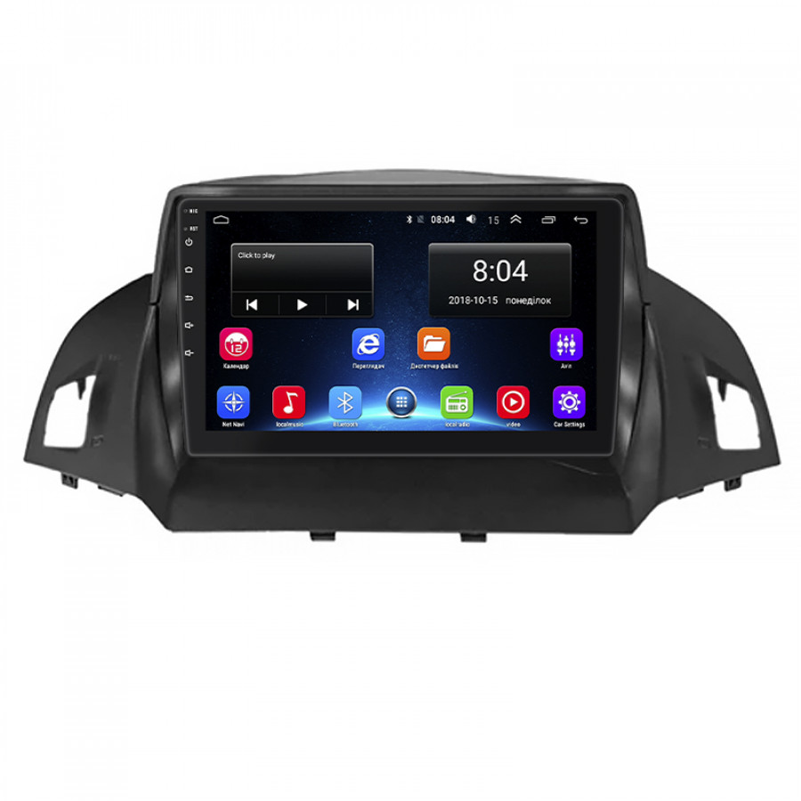 Штатная магнитола Lesko для Ford Kuga II 2012-2016 экран 9" 2/32Gb Wi-Fi GPS Base