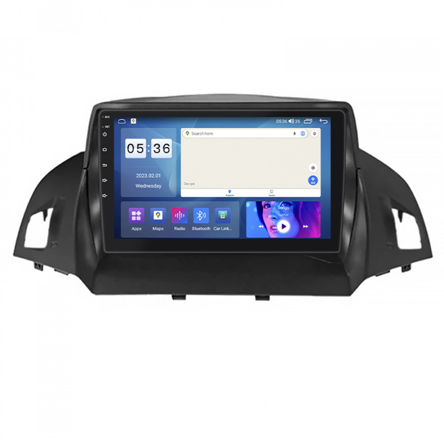 Штатная магнитола Lesko для Ford Kuga II 2012-2016 экран 9" 2/32Gb CarPlay 4G Wi-Fi GPS Prime