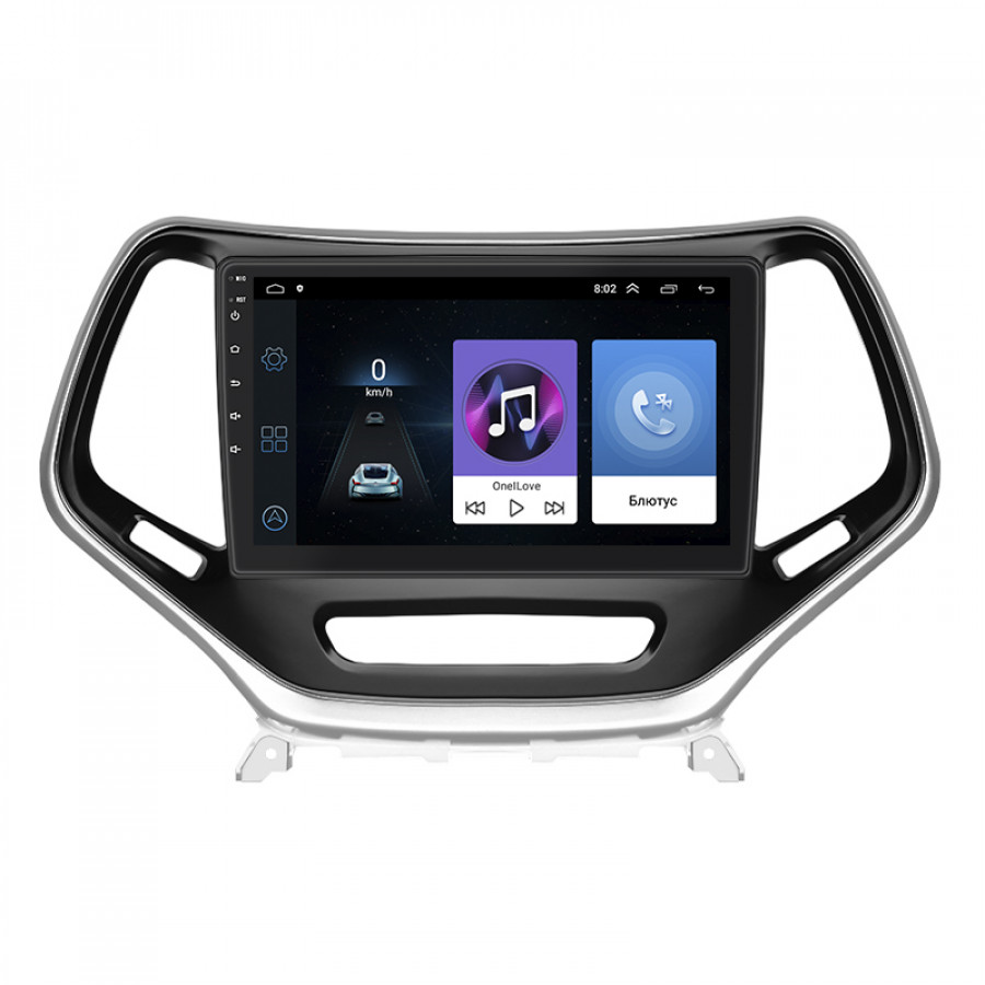 Штатная магнитола Lesko для Jeep Cherokee V (KL) 2013-2018 экран 10" 1/16Gb Wi-Fi GPS Base