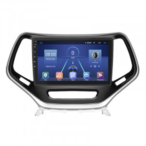 Штатная магнитола Lesko для Jeep Cherokee V (KL) 2013-2018 экран 10" 6/128Gb 4G Wi-Fi GPS Top