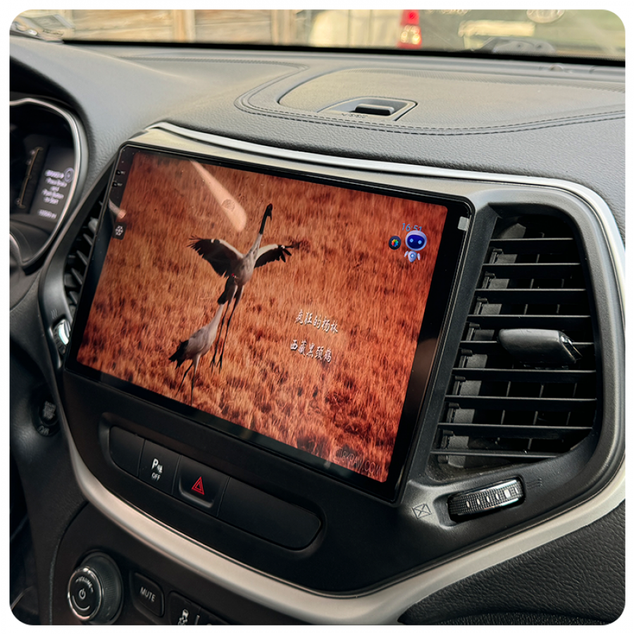 Штатная магнитола Lesko для Jeep Cherokee V (KL) 2013-2018 экран 10" 6/128Gb 4G Wi-Fi GPS Top