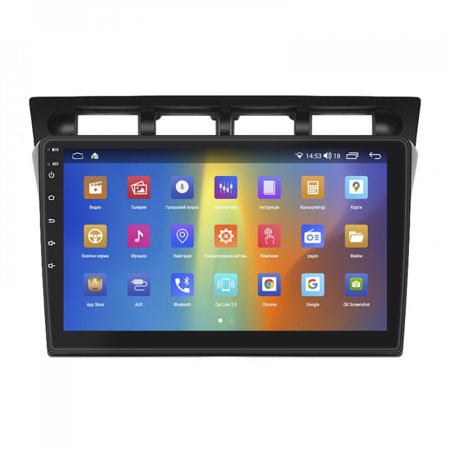 Штатная магнитола Lesko для Kia Picanto I 2004-2007 экран 9" 2/32Gb CarPlay 4G Wi-Fi GPS Prime