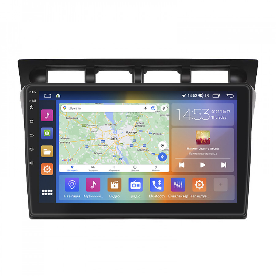Штатная магнитола Lesko для Kia Picanto I 2004-2007 экран 9" 4/64Gb CarPlay 4G Wi-Fi GPS Prime