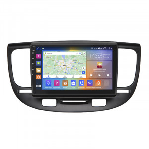 Штатная магнитола Lesko для Kia Rio II 2005-2009 экран 9" 4/64Gb CarPlay 4G Wi-Fi GPS Prime