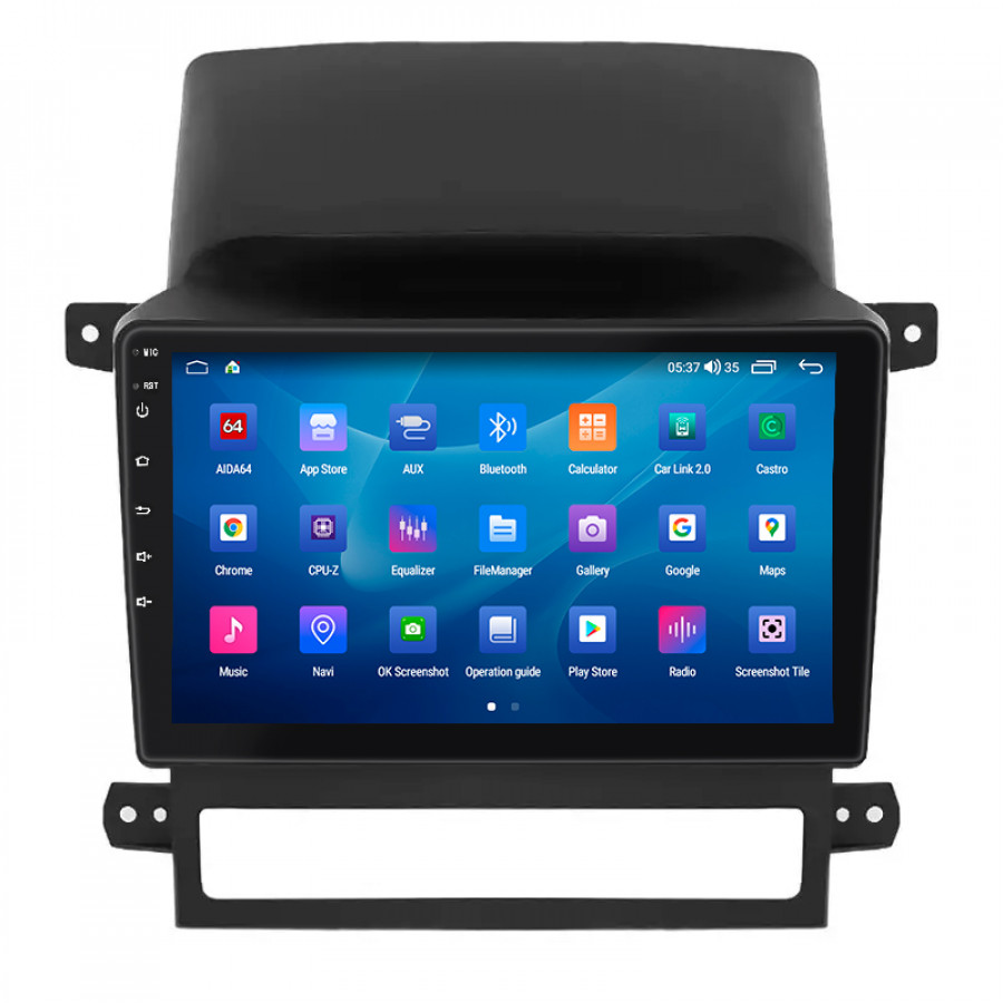 Штатная магнитола Lesko для Chevrolet Captiva I 2006-2011 экран 9" 4/64Gb CarPlay 4G Wi-Fi GPS Prime