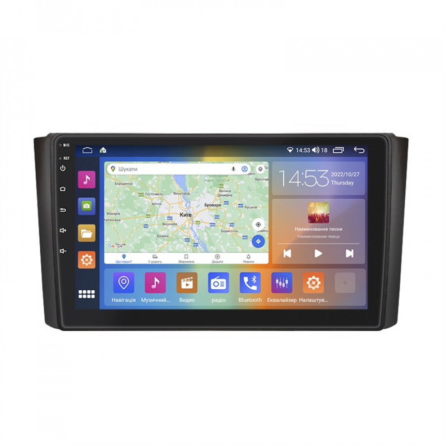 Штатная магнитола Lesko для SsangYong Rexton II 2006-2012 экран 9" 4/64Gb CarPlay 4G Wi-Fi GPS Prime