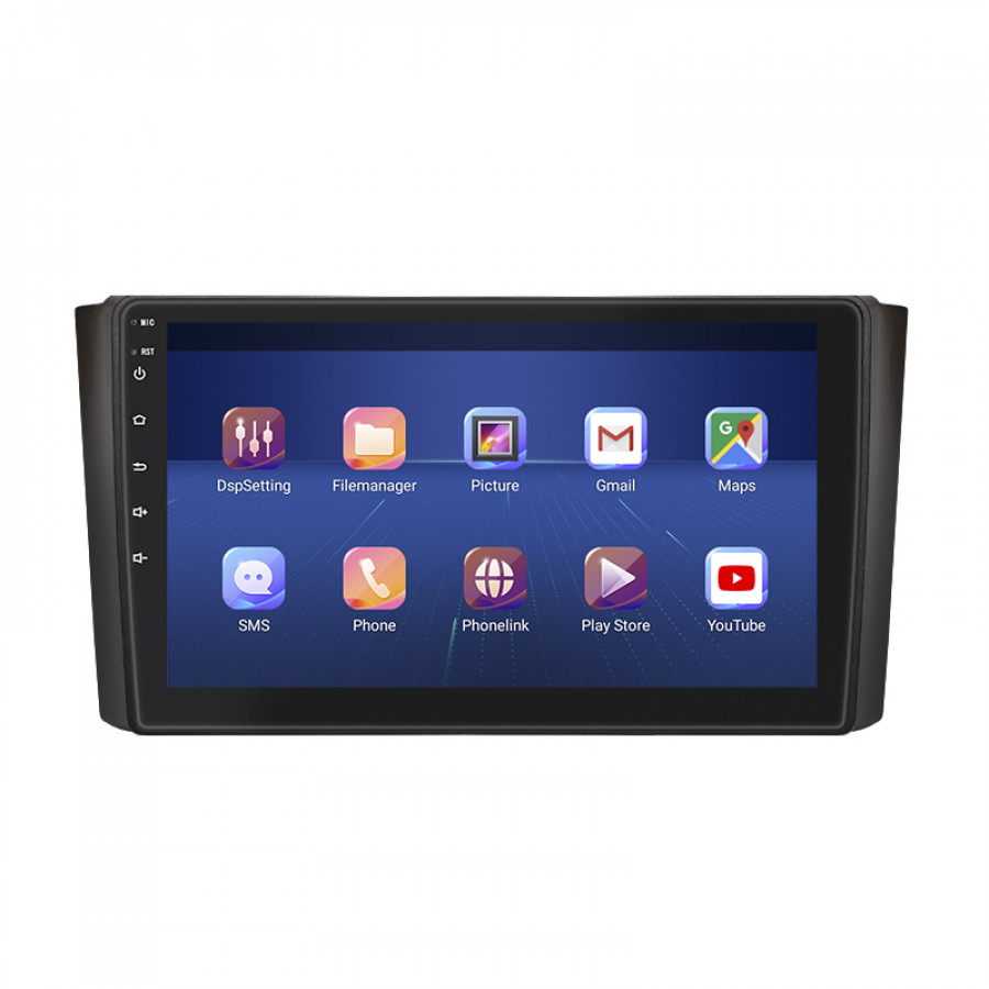 Штатная магнитола Lesko для SsangYong Rexton II 2006-2012 экран 9" 2/32Gb 4G Wi-Fi GPS Top