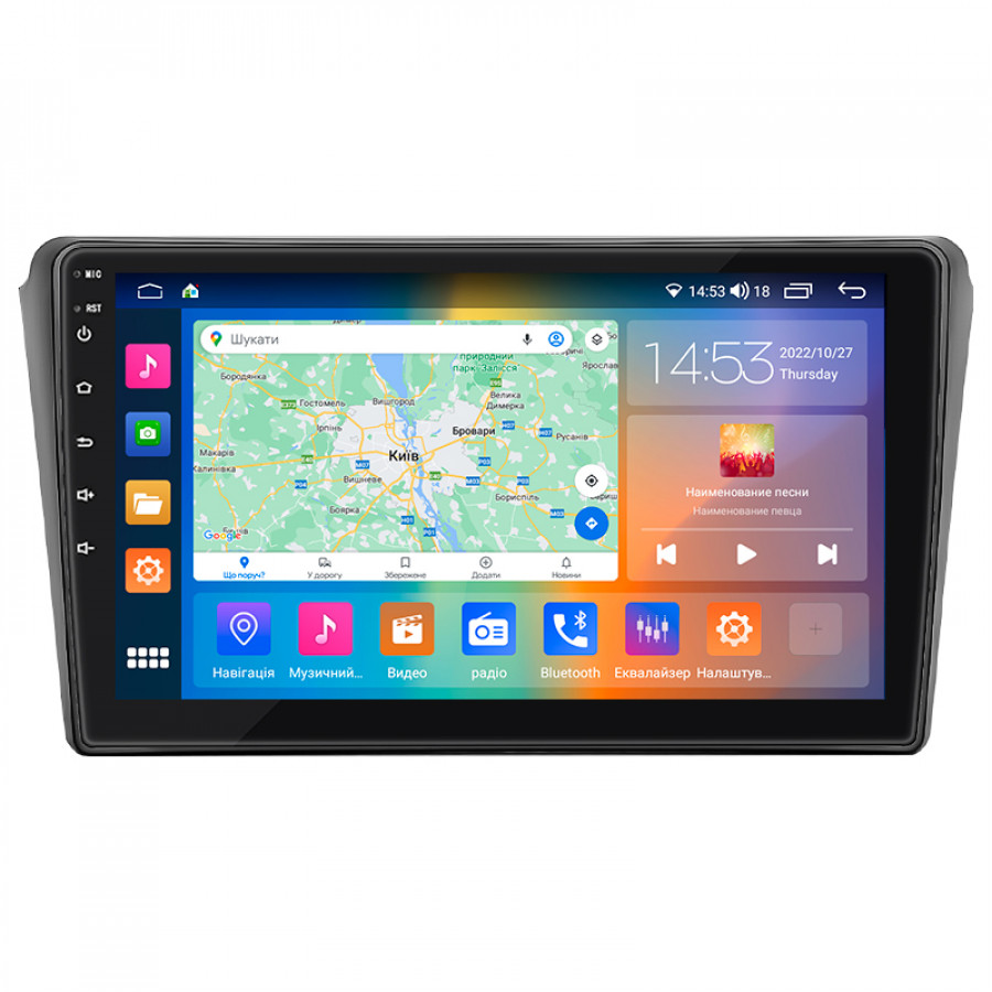 Штатная магнитола Lesko для Toyota Avensis II Рестайлинг 2006-2009 экран 9" 4/64Gb CarPlay 4G Wi-Fi GPS Prime