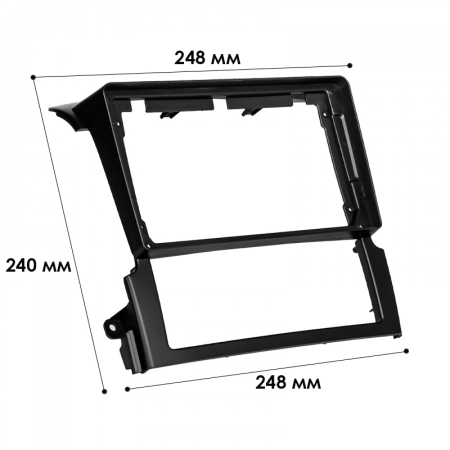 Переходная рамка Kia Sorento (BL) 2006-2009 (7242) 9"