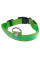 Светодиодный LED ошейник USB светящийся для собак и котов Green XS