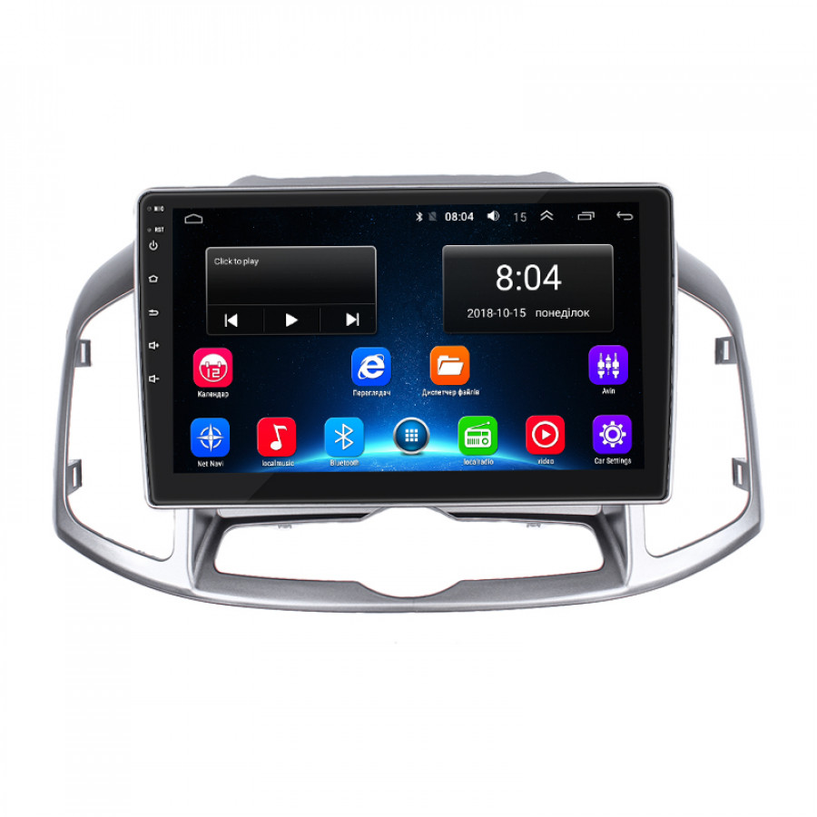 Штатная магнитола Lesko для Chevrolet Captiva I Рестайлинг 2011-2013 экран 10" 2/32Gb Wi-Fi GPS Base