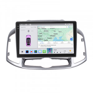 Штатная магнитола Lesko для Chevrolet Captiva I Рестайлинг 2011-2013 экран 10" 4/64 QLED CarPlay 4G Wi-Fi GPS 360 Prime