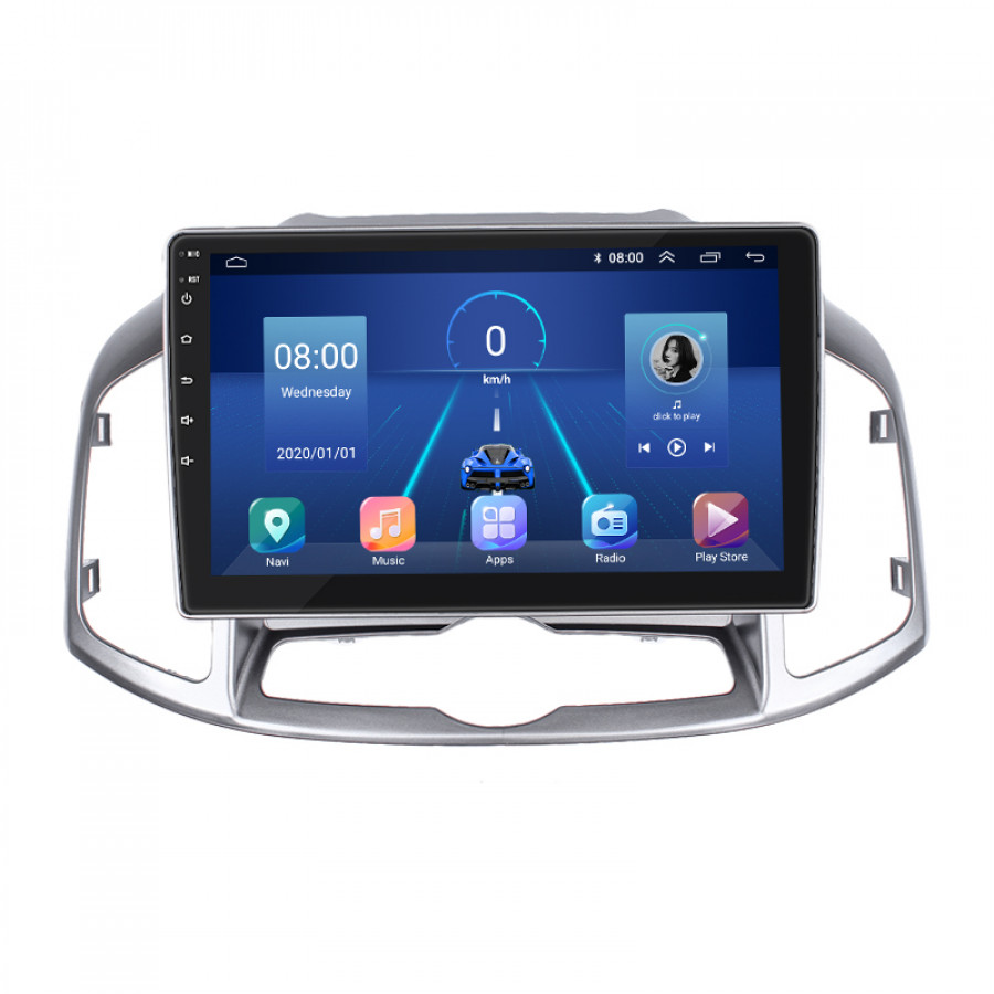 Штатная магнитола Lesko для Chevrolet Captiva I Рестайлинг 2011-2013 экран 10" 2/32Gb 4G Wi-Fi GPS Top