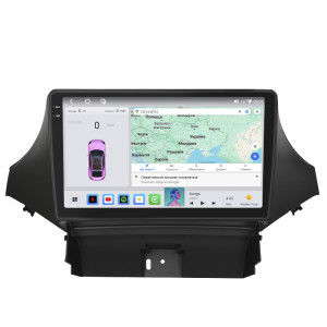 Штатная магнитола Lesko для Chevrolet Orlando I 2010-2018 экран 9" 4/64 QLED CarPlay 4G Wi-Fi GPS 360 Prime