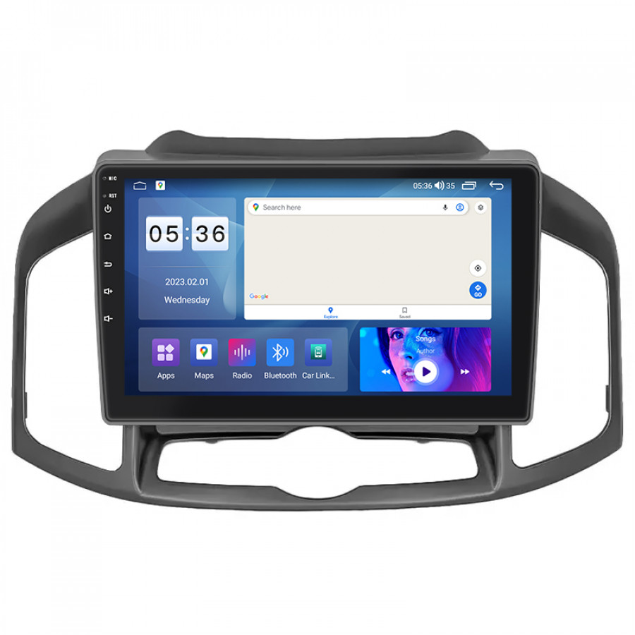Штатная магнитола Lesko для Chevrolet Captiva I Рестайлинг 3 2015-2018 экран 10" 2/32Gb CarPlay 4G Wi-Fi GPS Prime